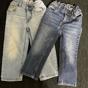 Kids Denim Jeans Set - Light Blue and Dark Blue 2T